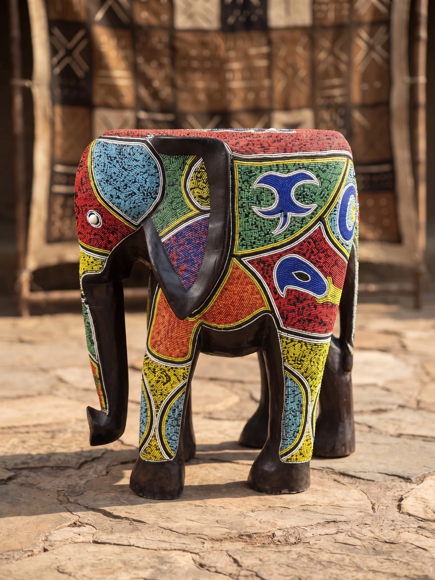 African Elephant Statue